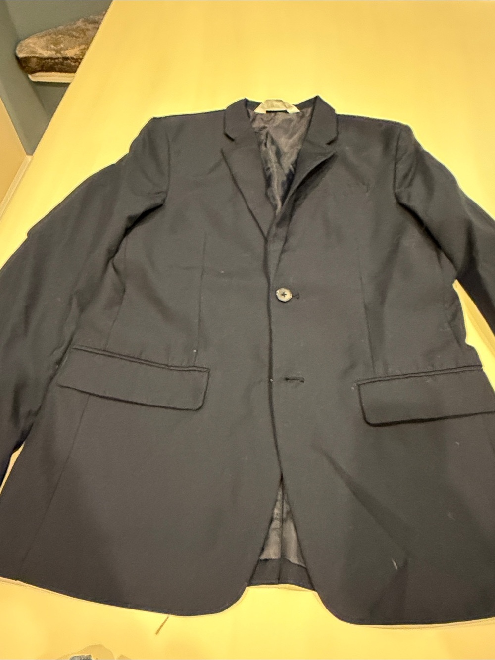 H&M Navy Single-Breasted Blazer
